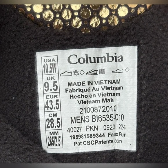 Columbia 🔥 Bugaboot Celsius Omni-Heat Black 200G Snow Ski Boots BI6535-010 - Picture 9 of 11